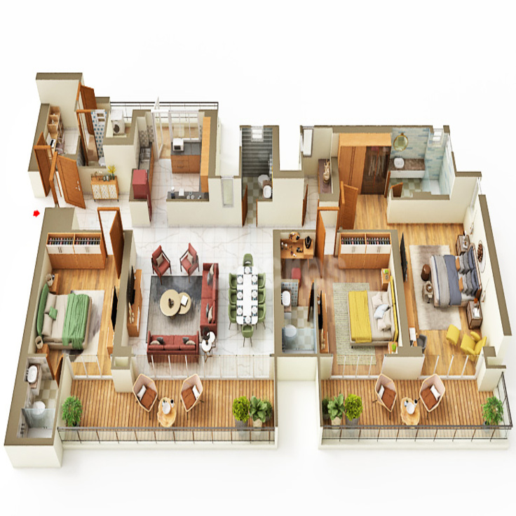 3 BHK Plan
