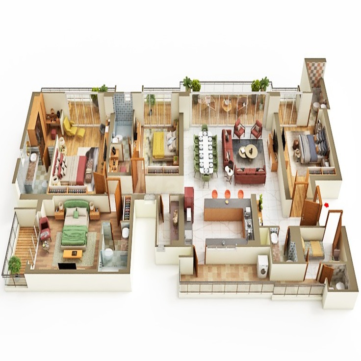 4 BHK Plan